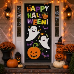 Kids Halloween 5 Foot Plastic Reuable Door Poster
